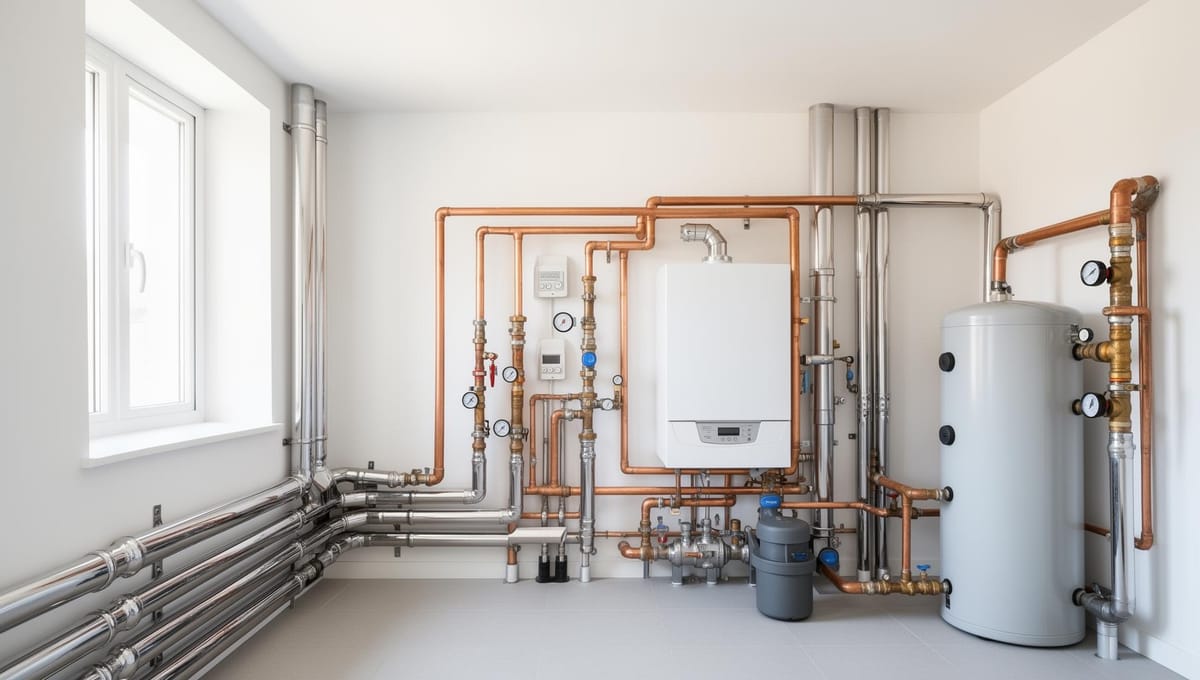 Profesjonalna kotłownia gazowa - instalacja grzewcza wykonana przez Instalbaupro